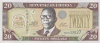 Gallery image for Liberia p28e: 20 Dollars
