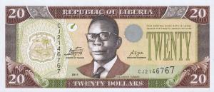 Gallery image for Liberia p28f: 20 Dollars