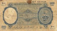 pM8a from Libya: 1000 Lire from 1943