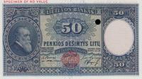 p24s1 from Lithuania: 50 Litu from 1928