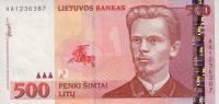 p64a from Lithuania: 500 Litai from 2000