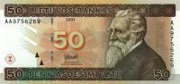 p67a from Lithuania: 50 Litai from 2003