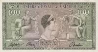 p13a from Luxembourg: 100 Francs from 1956