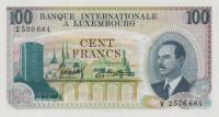 Gallery image for Luxembourg p14a: 100 Francs from 1968