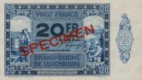 Gallery image for Luxembourg p37s: 20 Francs