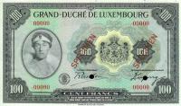Gallery image for Luxembourg p39s: 100 Francs