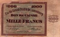 p40a from Luxembourg: 1000 Francs from 1939