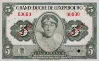 Gallery image for Luxembourg p43s: 5 Francs
