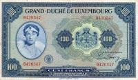 Gallery image for Luxembourg p47a: 100 Francs