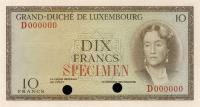 Gallery image for Luxembourg p48s: 10 Francs