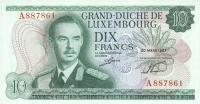 Gallery image for Luxembourg p53a: 10 Francs