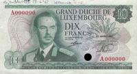Gallery image for Luxembourg p53s: 10 Francs