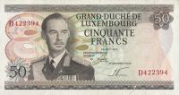 Gallery image for Luxembourg p55b: 50 Francs