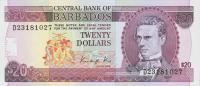 p39 from Barbados: 20 Dollars from 1988