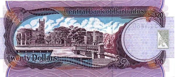 Back of Barbados p50: 20 Dollars from 1997