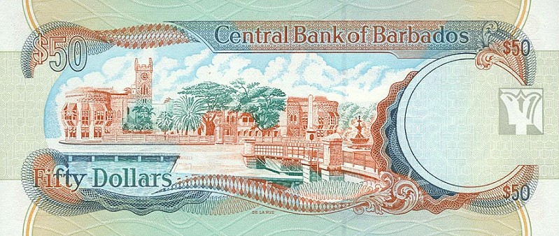 Back of Barbados p58: 50 Dollars from 1999
