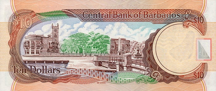 Back of Barbados p62: 10 Dollars from 2000