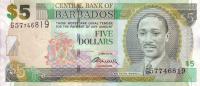 p67c from Barbados: 5 Dollars from 2012