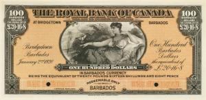 Gallery image for Barbados pS173: 100 Dollars