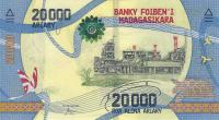 p104 from Madagascar: 20000 Ariary from 2017