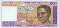 Gallery image for Madagascar p78a: 5000 Francs