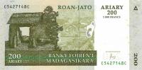 p87c from Madagascar: 200 Ariary from 2004