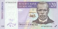 p38a from Malawi: 20 Kwacha from 1997