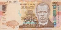p61a from Malawi: 500 Kwacha from 2012