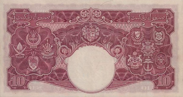 Back of Malaya p1: 10 Dollars from 1940