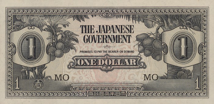Front of Malaya pM5c: 1 Dollar from 1942