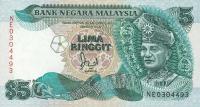 p28a from Malaysia: 5 Ringgit from 1986