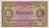 p20c from Malta: 1 Pound from 1940