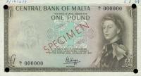 p29s from Malta: 1 Pound from 1967