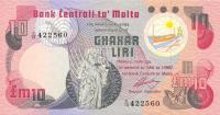 p36b from Malta: 10 Lira from 1979