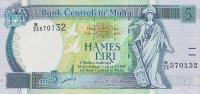 p46c from Malta: 5 Lira from 1994