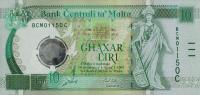 p51 from Malta: 10 Lira from 2000
