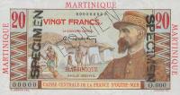 Gallery image for Martinique p29s: 20 Francs