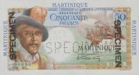 p30s from Martinique: 50 Francs from 1947