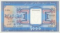 p7a from Mauritania: 1000 Ouguiya from 1974