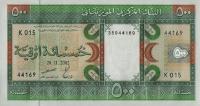 p8c from Mauritania: 500 Ouguiya from 2002