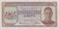 p25a from Mauritius: 50 Cents from 1940