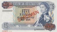 p30s from Mauritius: 5 Rupees from 1967