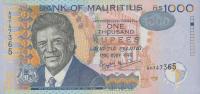 p54b from Mauritius: 1000 Rupees from 2001