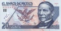 Gallery image for Mexico p100: 20 Nuevos Pesos