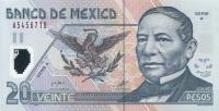 Gallery image for Mexico p116a: 20 Pesos