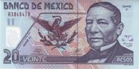 Gallery image for Mexico p116c: 20 Pesos