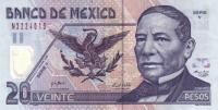 Gallery image for Mexico p116f: 20 Pesos
