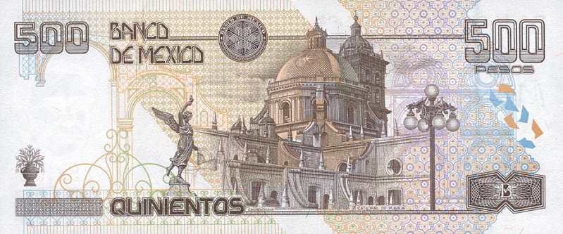 Back of Mexico p120a: 500 Pesos from 2000