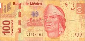 p124g from Mexico: 100 Pesos from 2009