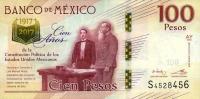 p130a from Mexico: 100 Pesos from 2016